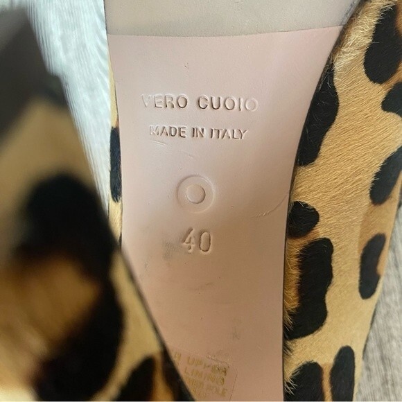 L’Autre Chose- Leopard Print Calf Hair Leather Heels- Sz. 40 - Picture 8 of 11